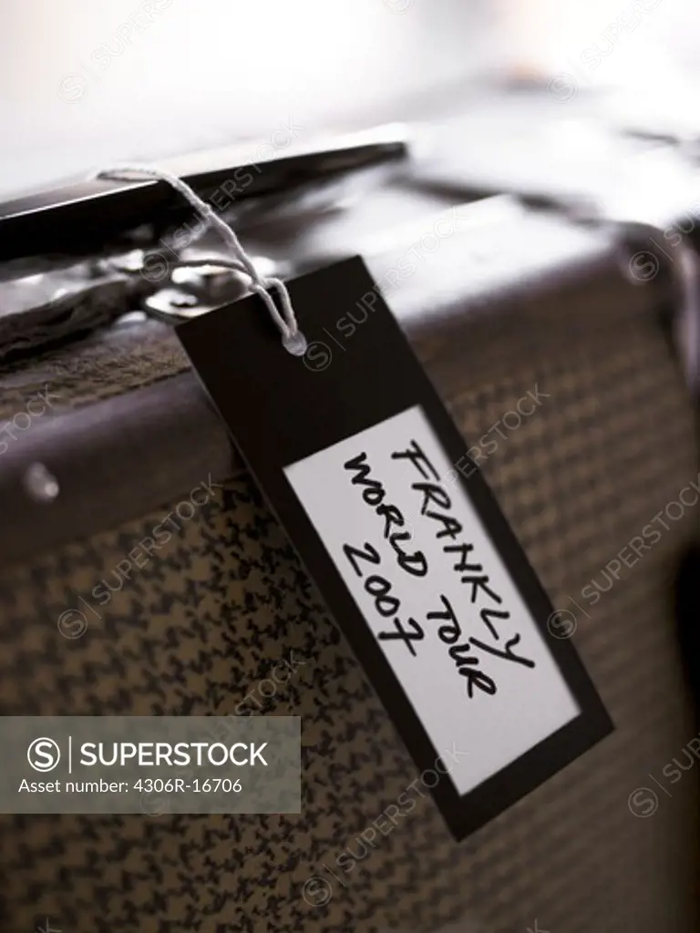 A suitcase, close-up.