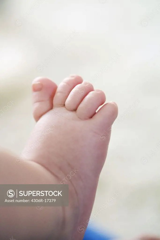Baby foot, close-up.
