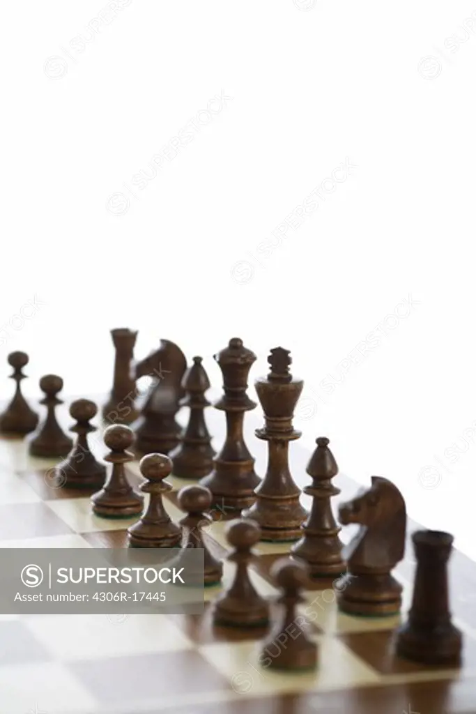 Chessboard and chessmen.