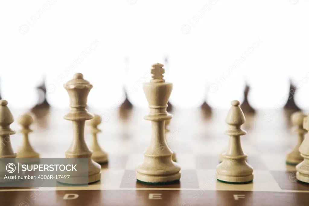 Chessboard and chessmen.