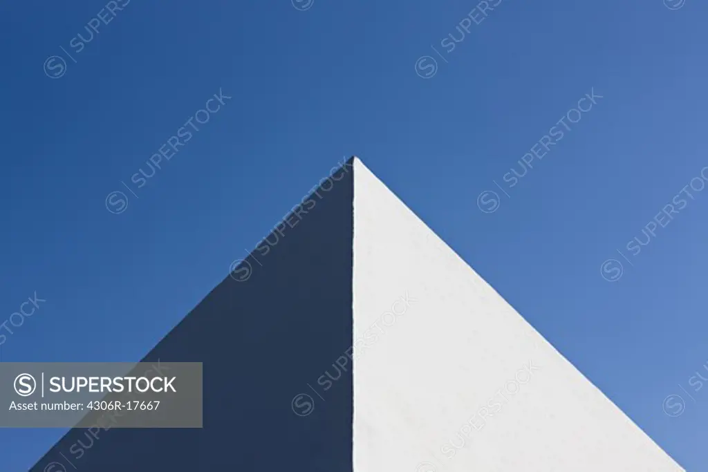 A white pyramid, Nerja, Andalusia, Spain.