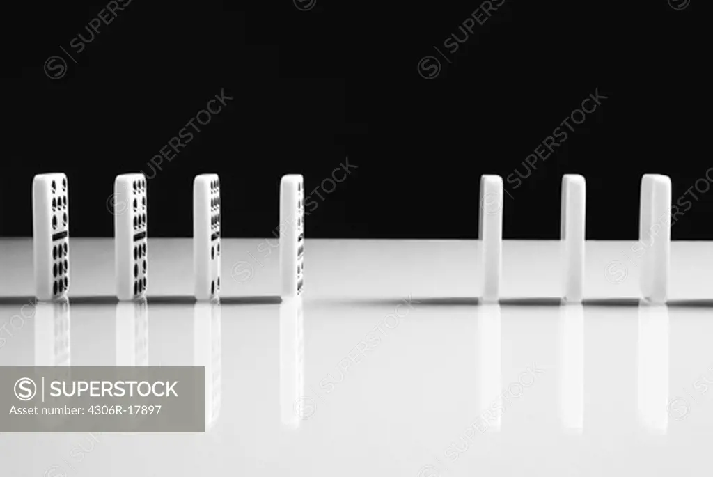 Row of Domino Tiles.