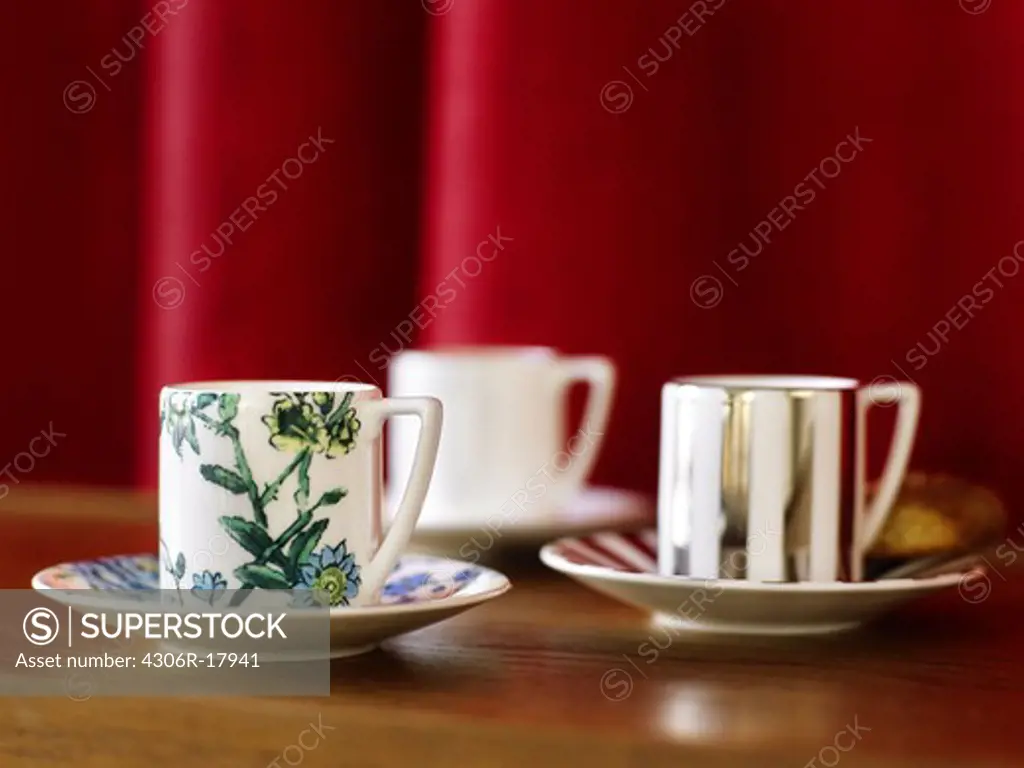 Coffe cups, close-up, sweden.