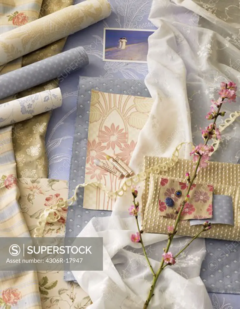 Textiles and wallpapers, Sweden.