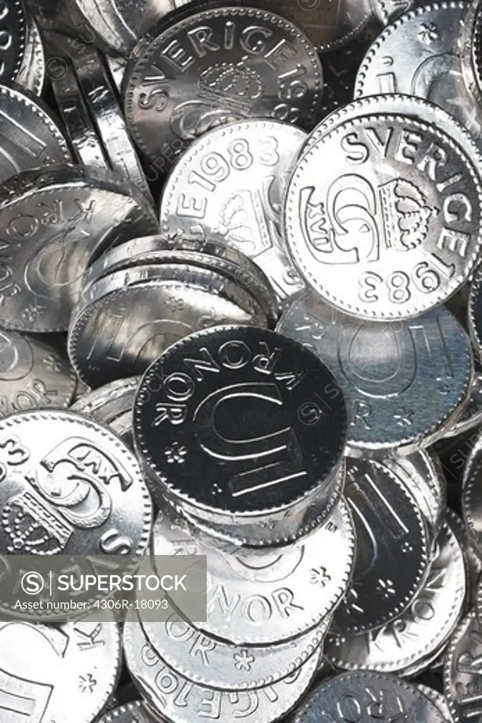 Candy coins, Sweden.