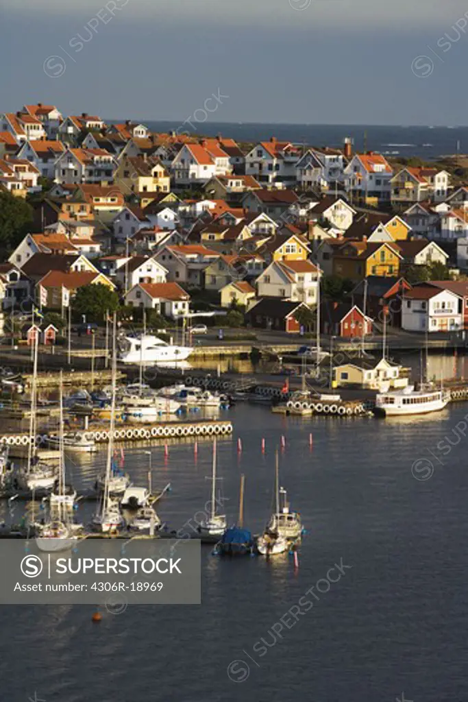 Town by the ocean, Smogen, Bohuslan, Sweden.