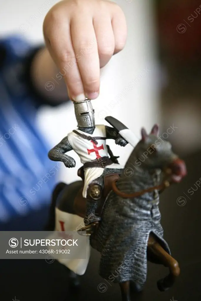 A toy knight, close-up, Sweden.