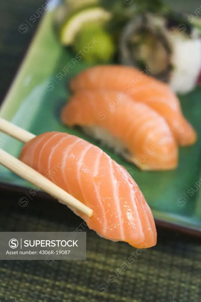 Sushi, close-up.