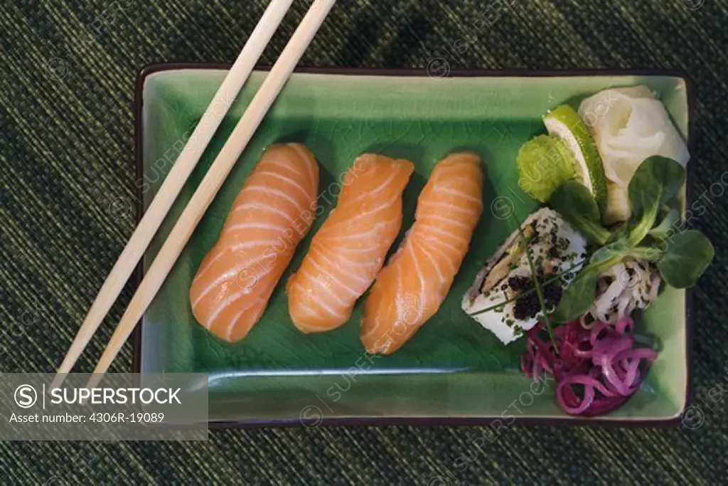 Sushi, close-up.