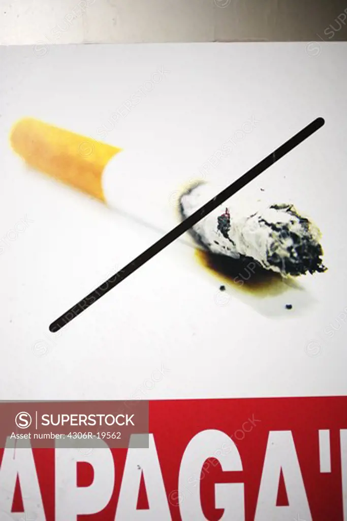 A non-smoking sign, Spain.
