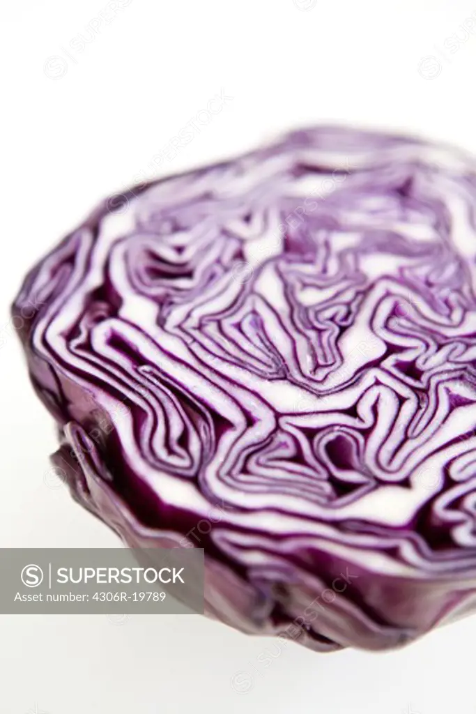 Red cabbage, close-up.