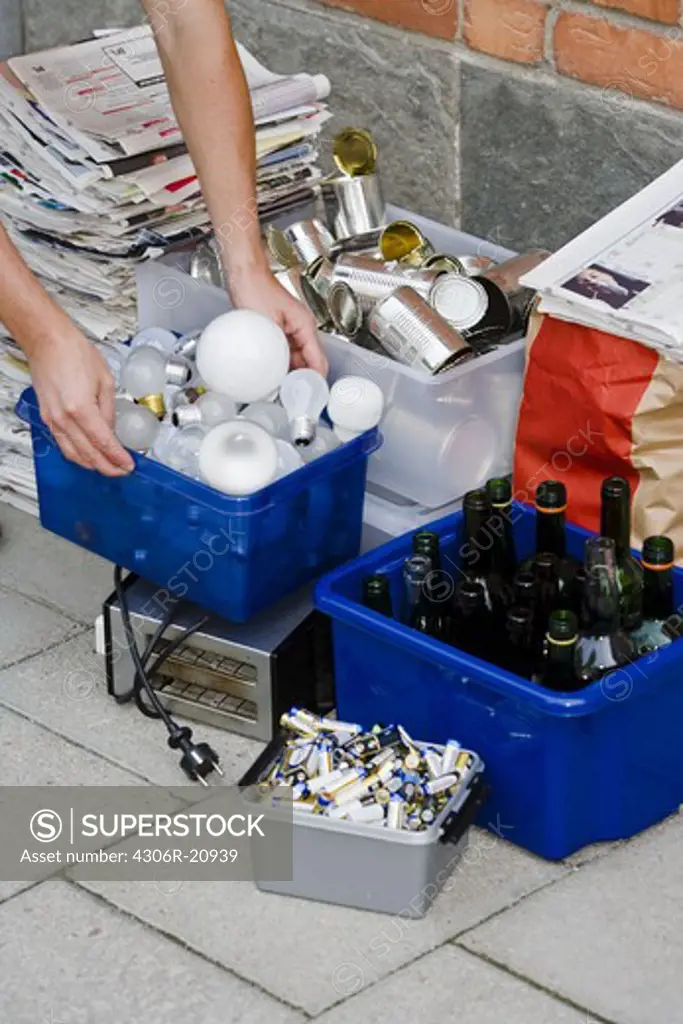 Domestic refuse, Sweden.