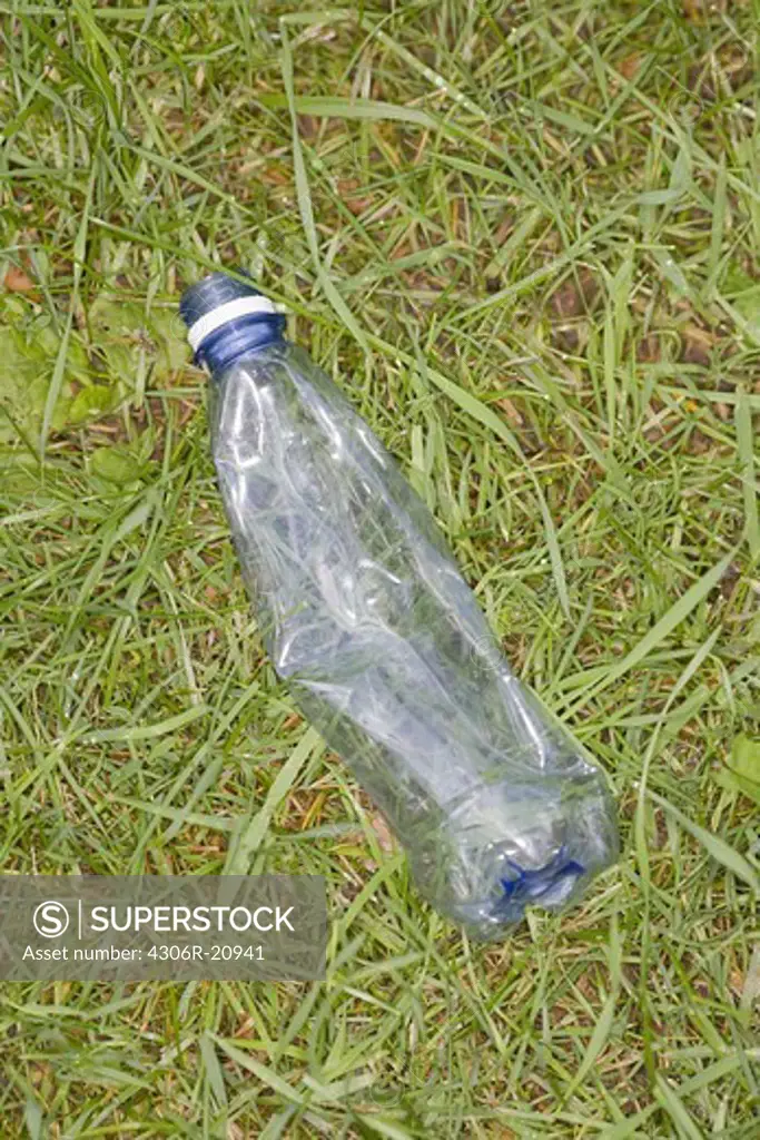 Bottle in the grass.