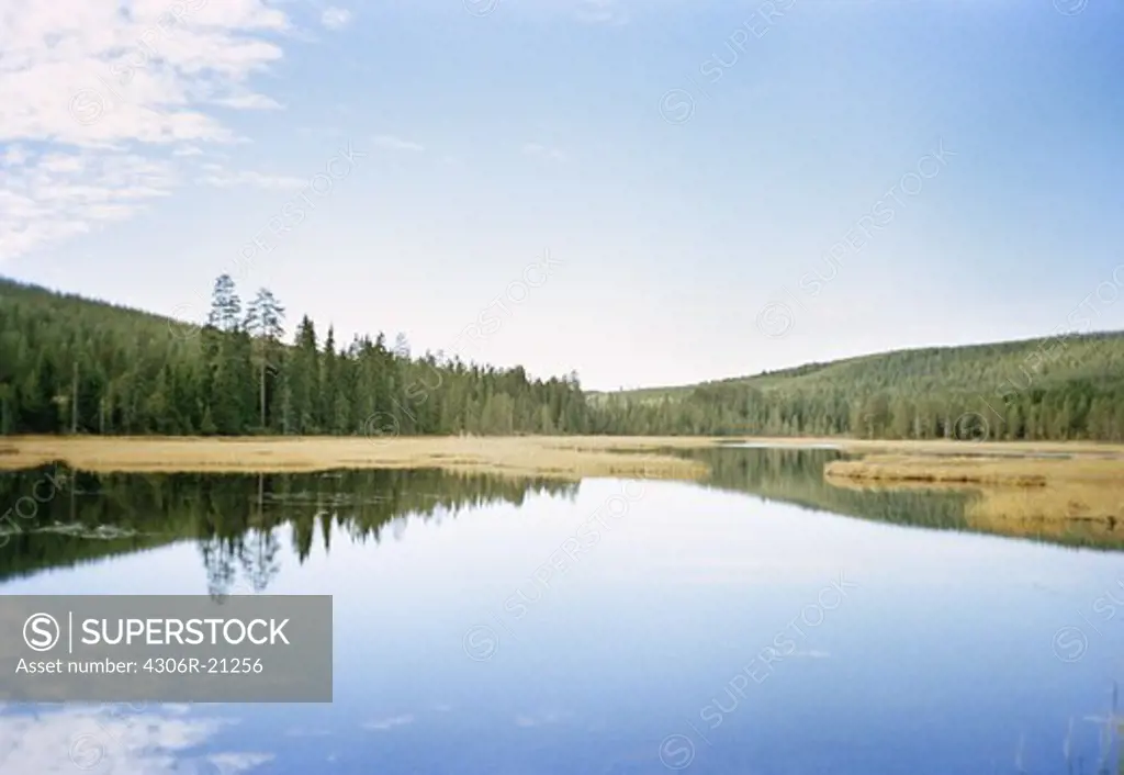 A mountain lake, Sweden.