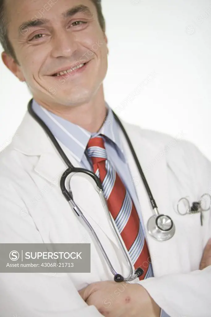 Portrait of a male doctor, Sweden.