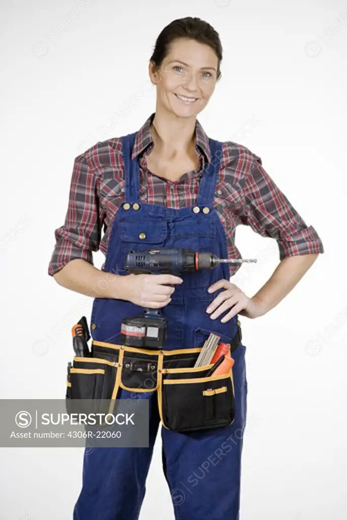 A carpenter with tools.