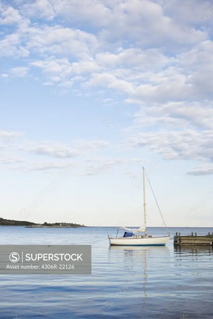A sailing-boat, Stockholm archipelago, Sweden.