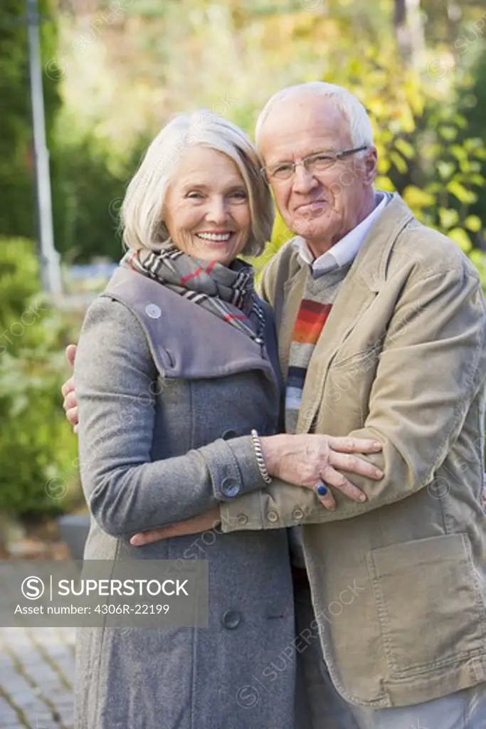 Portrait of a senior couple, Sweden.