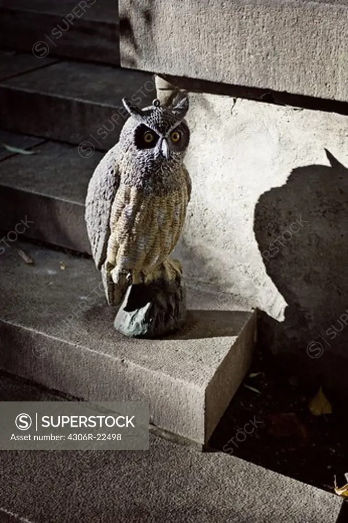 Sculpture of an owl, Sweden.