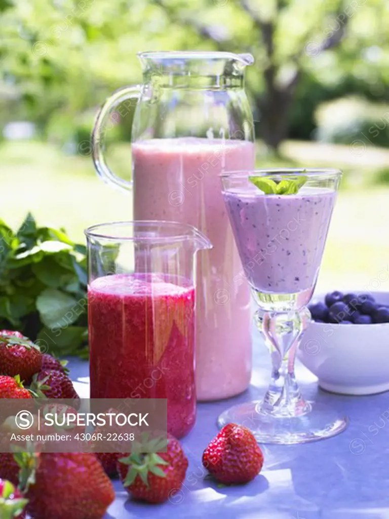 Smoothie with berry fruits