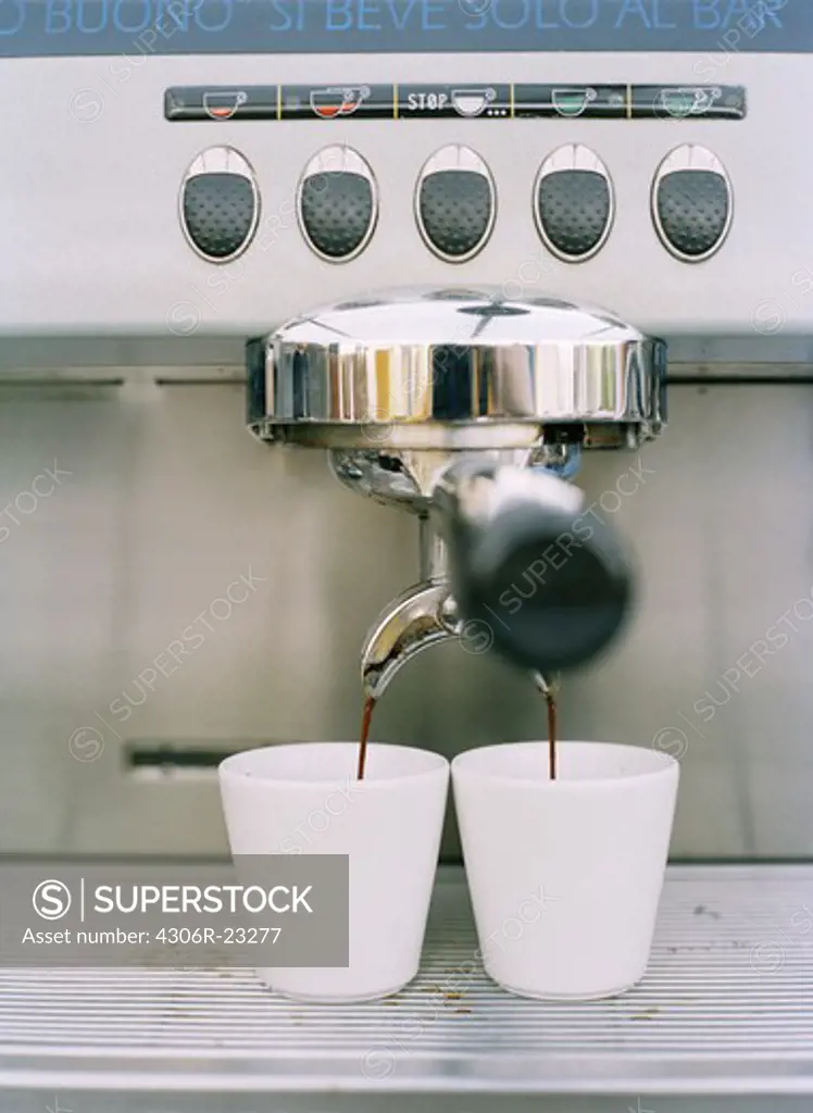 An espresso machine, Sweden.