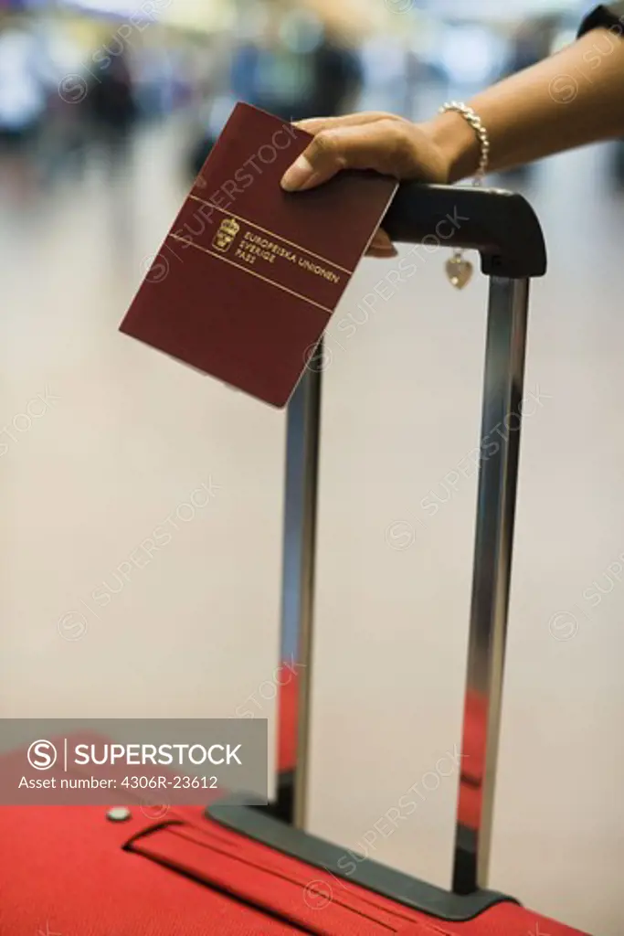 Woman with passport
