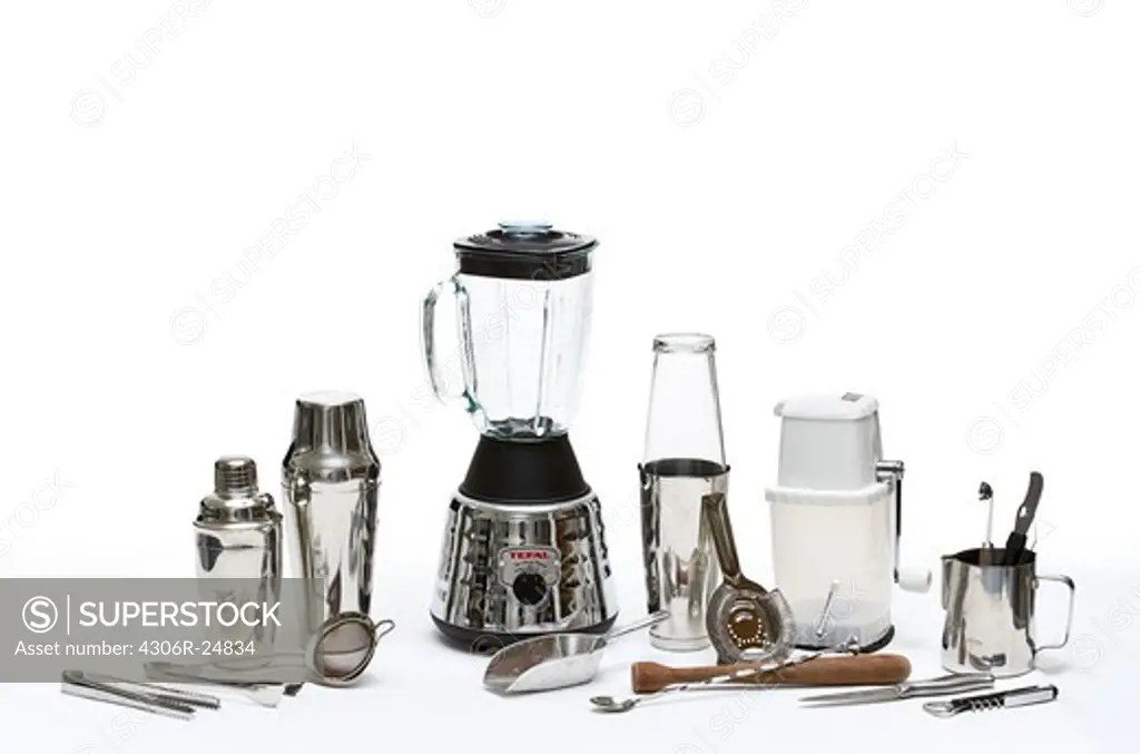 Set of drinks utensils