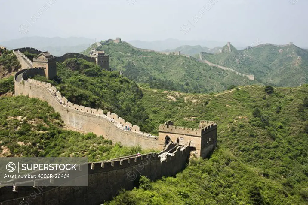 Great Wall of China, high angle view