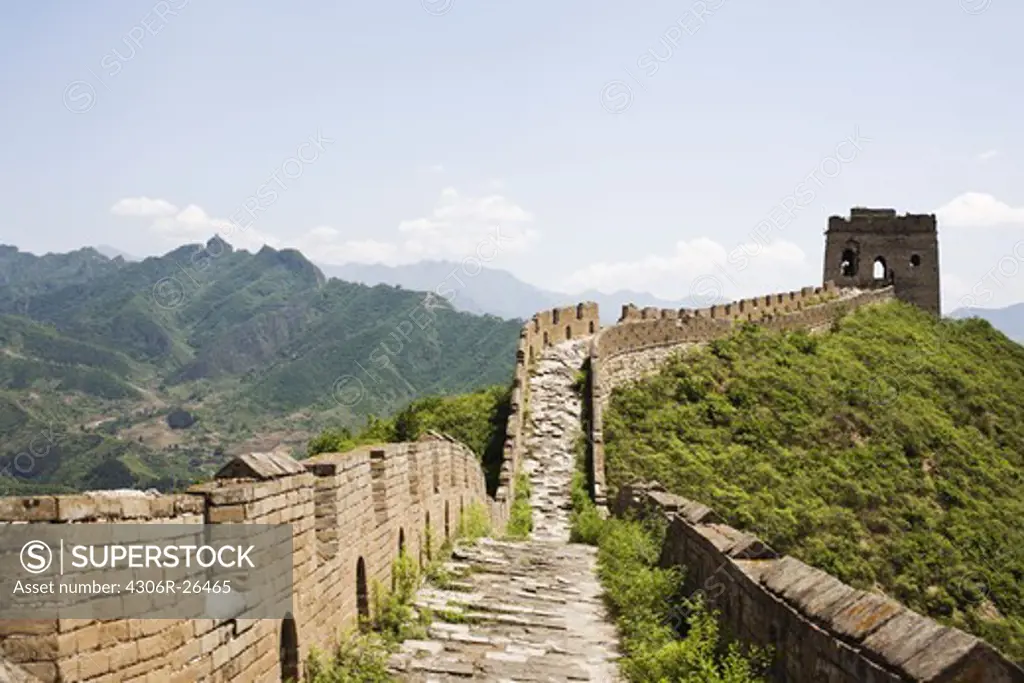 Great Wall of China,view from Wall