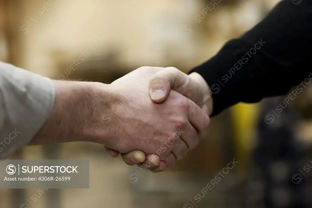 Close-up of handshake