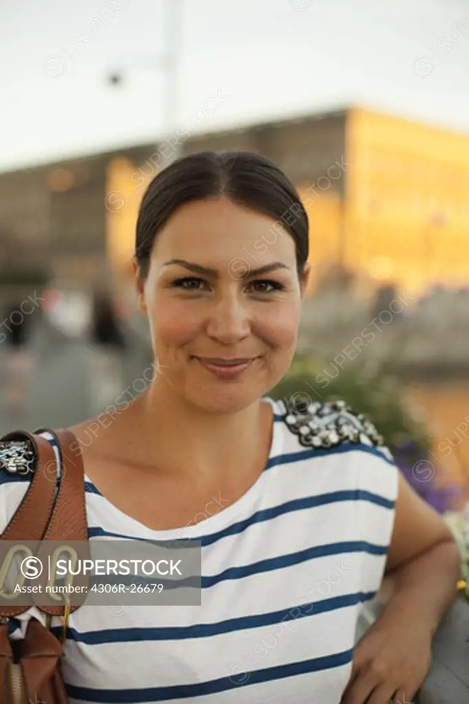 Woman Smiling, close-up