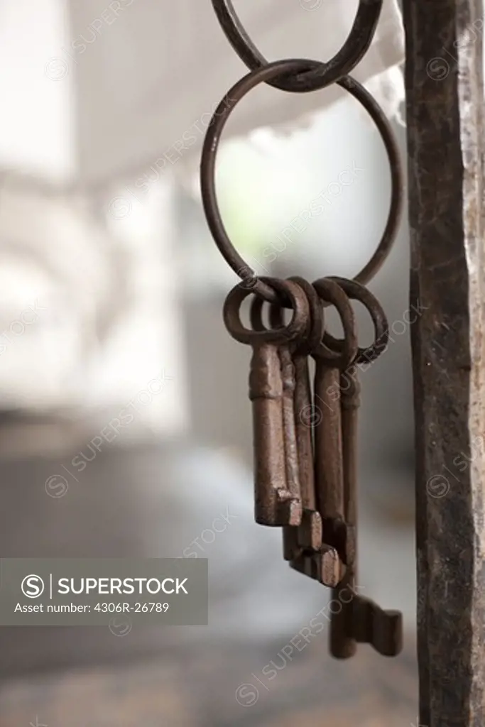 Old rusty keys