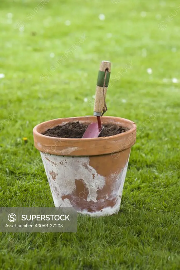 A spade in a pot, Sweden.