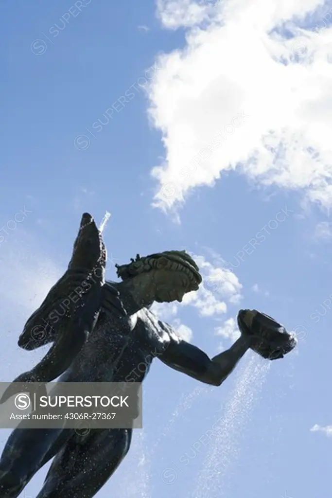 The statue Poseidon, Gothenburg, Sweden.