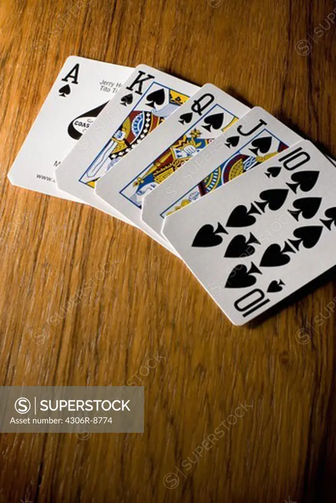 Playing cards, close-up.