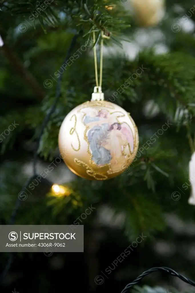 A Christmas decoration, close-up.