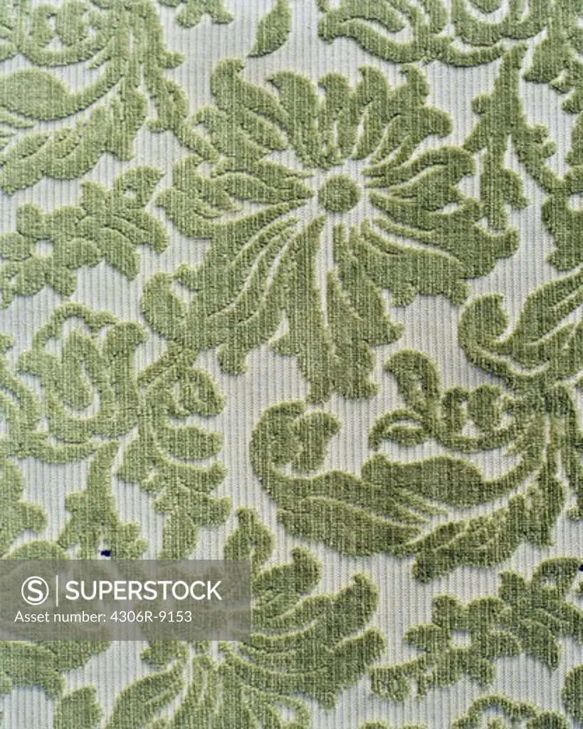 Patterned wallpaper, close-up.