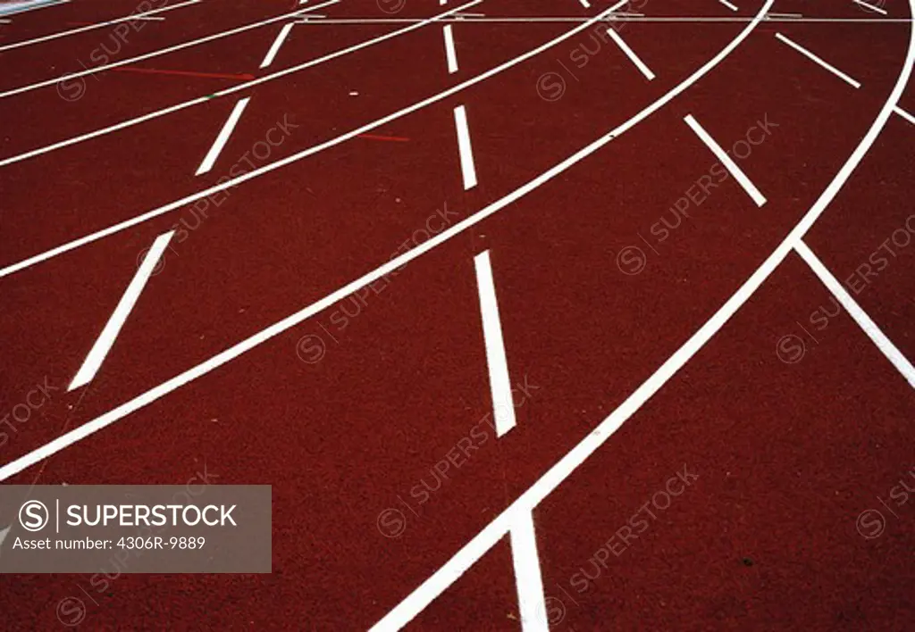 Pattern on a running track.