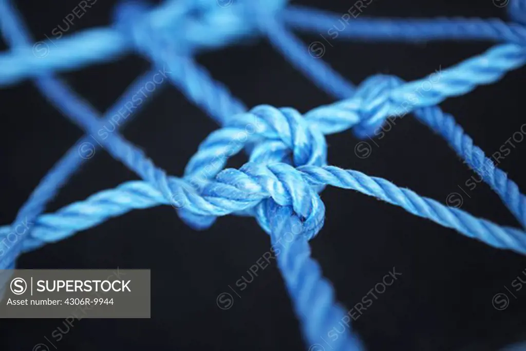 Rope on a black background.
