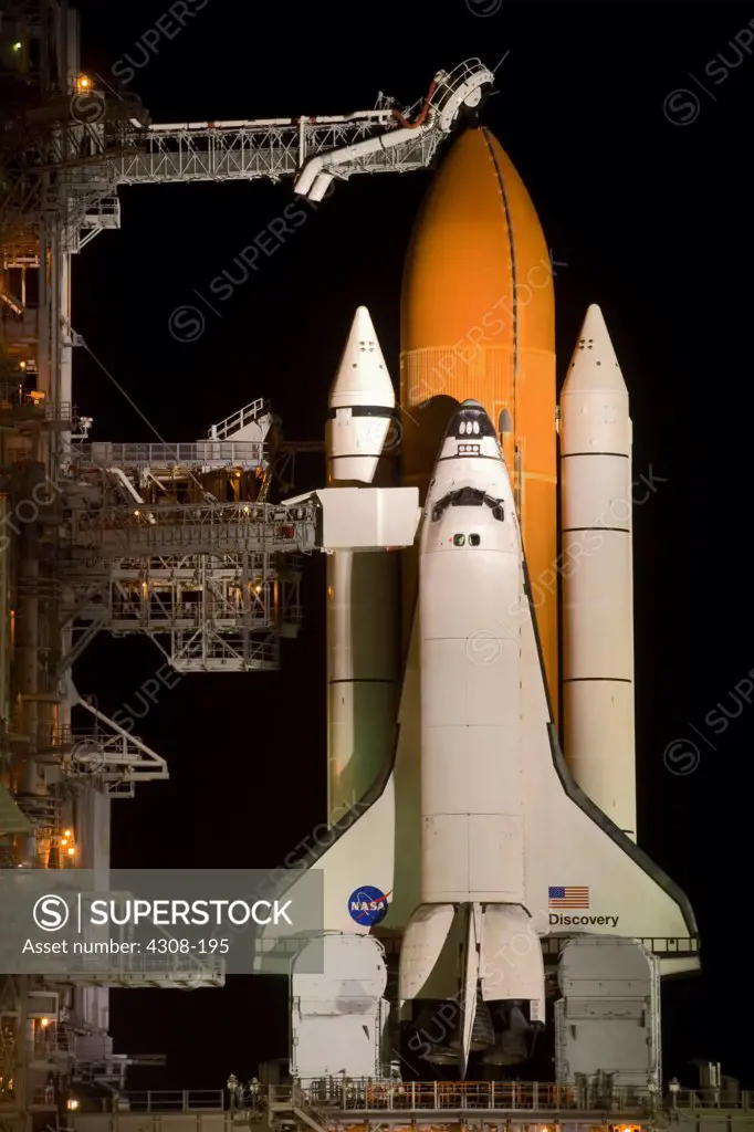 Space Shuttle Discovery on Lauch Pad