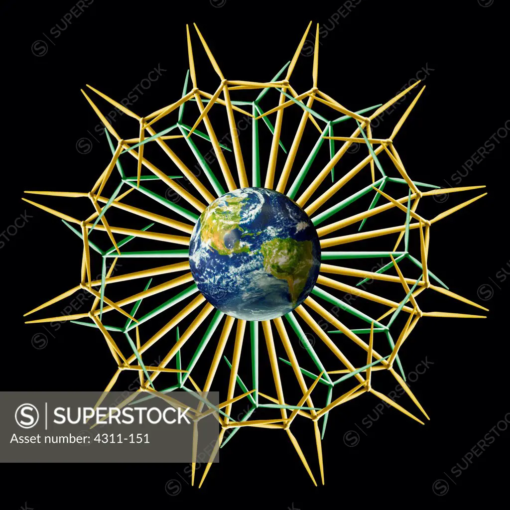 Earth Windtower Mandala, Flower Version