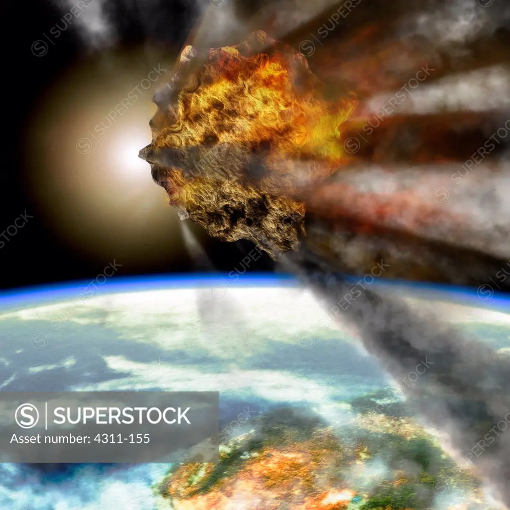 A Meteor Enters the Earth's Atmosphere