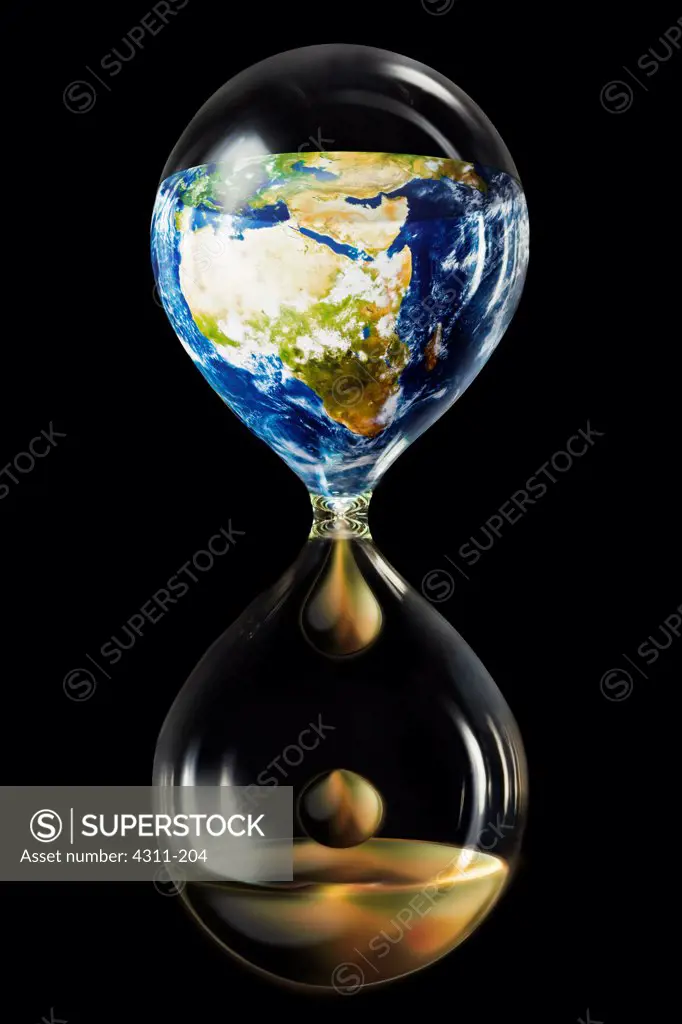 An Hourglass with Earth as Sand and Oil as the End Product