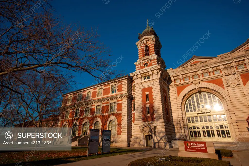 Main Building of the Great Hall on Ellis Island, New York City, New York State, USA