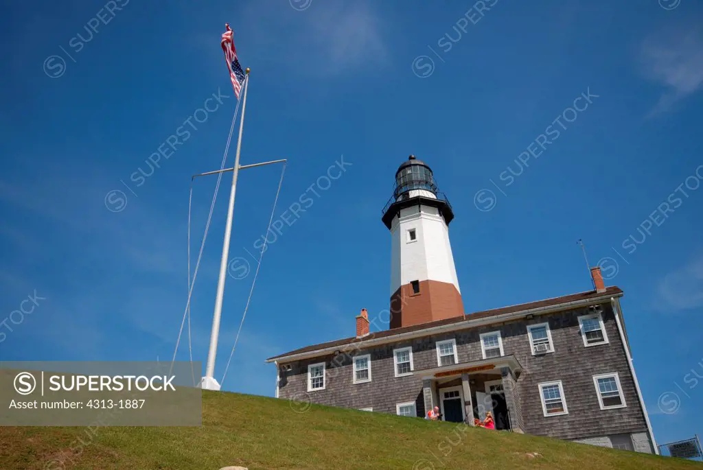 Montauk Point Lighthouse on Montauk Point State Park, Long Island, New York State, USA