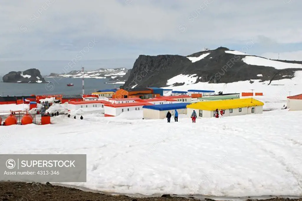 Chile's Frei research base on King George Island, Antarctica.