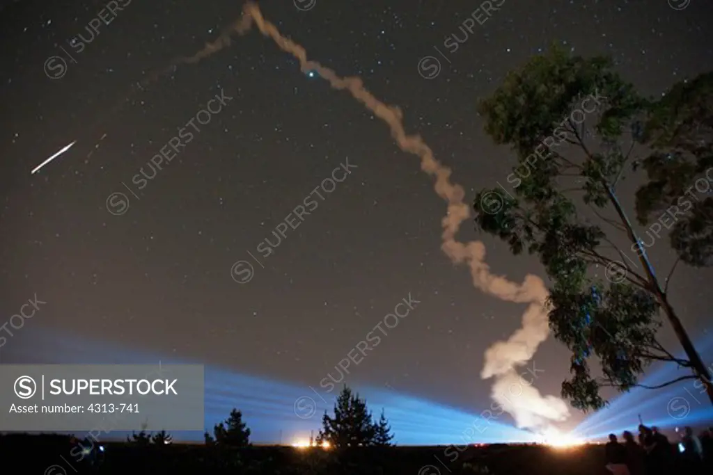 Time-lapse Photo of the Solid Rocket Booster Separation of the Final Planned Delta II Rocket