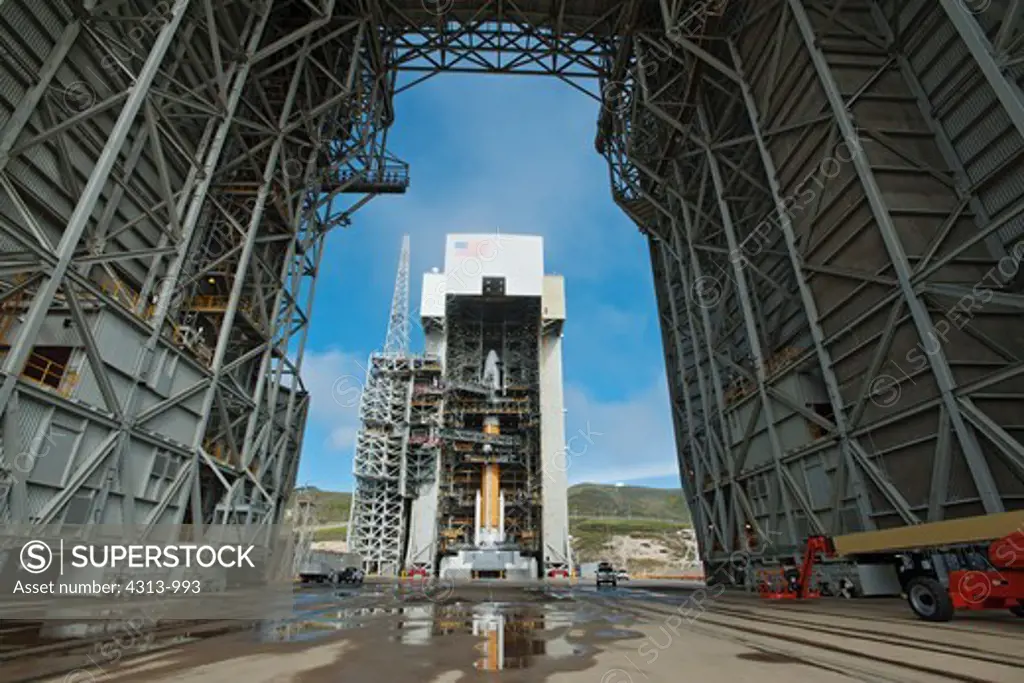 Delta IV Rocket Stands Poised For Launch