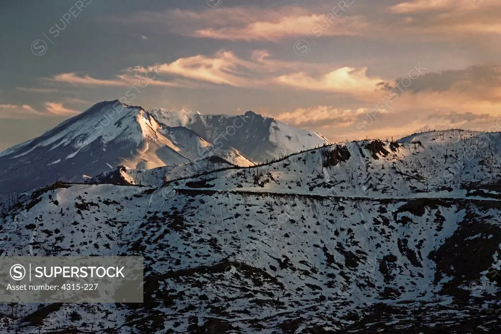 Mount St. Helens at Dusk