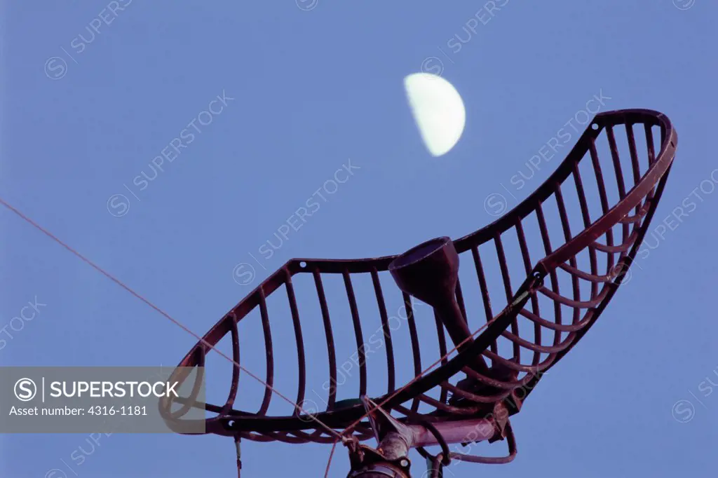 Satellite Antenna and Half Moon, Albu Hyatt, Anbar Province, Iraq